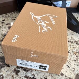 Christian Louboutin Tan Shoe Box with Logo